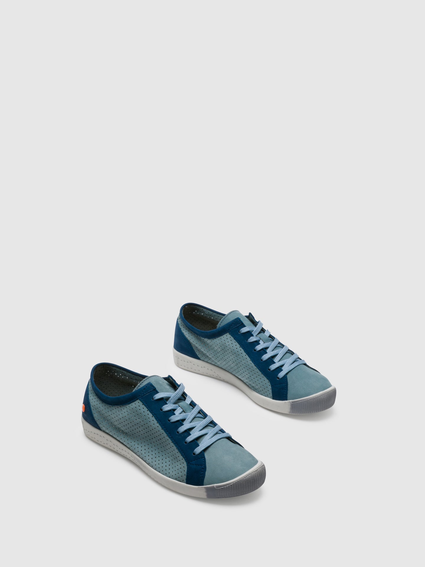 Softinos Blue Lace-up Trainers